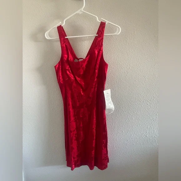Rampage | Dresses | Vintage Rampage Women 9s Red Jacquard Mini Dress  Sleeveless Scoop Neck Small | Poshmark